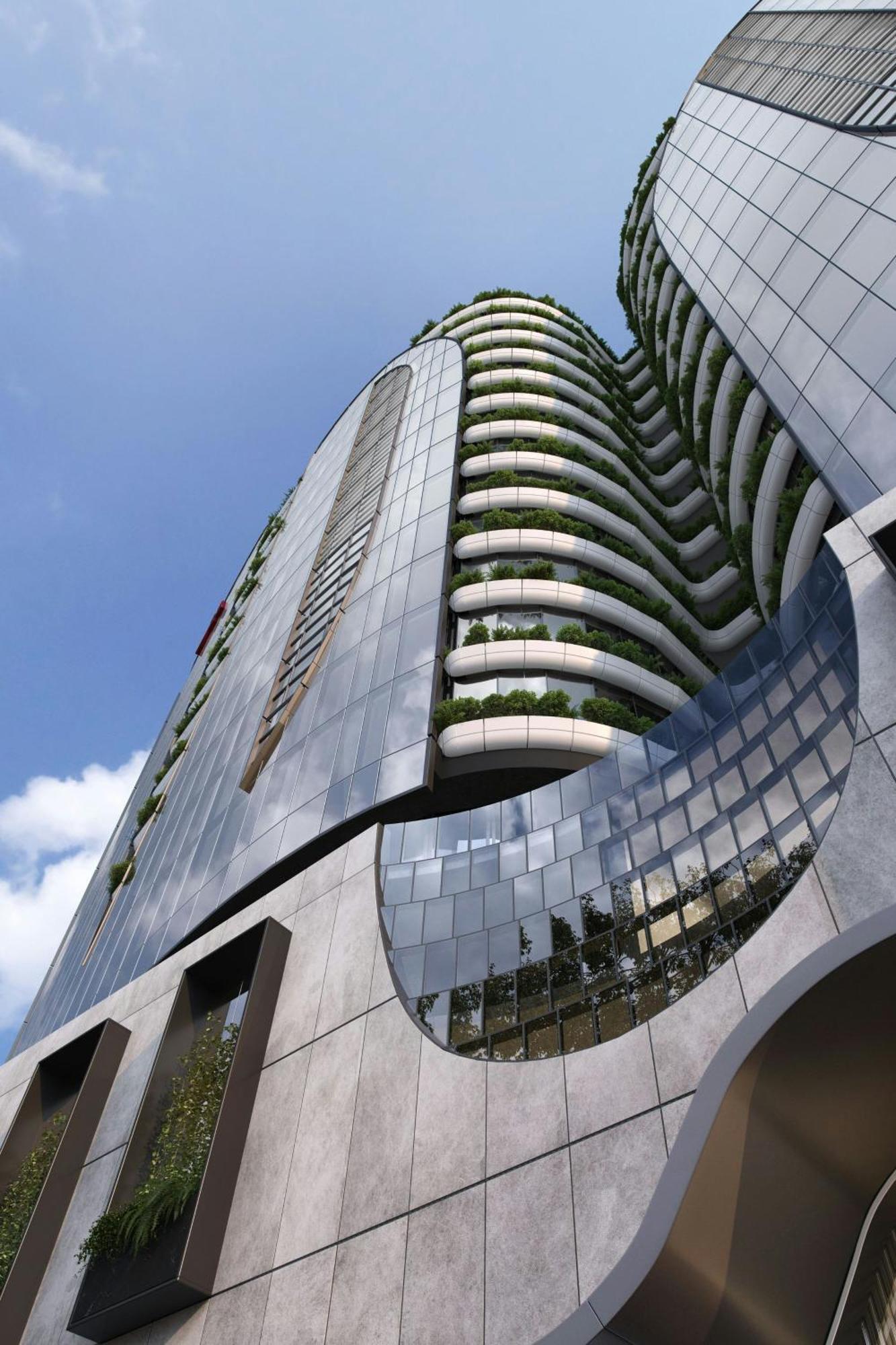 Melbourne Marriott Hotel Docklands Kültér fotó The proposed One River North